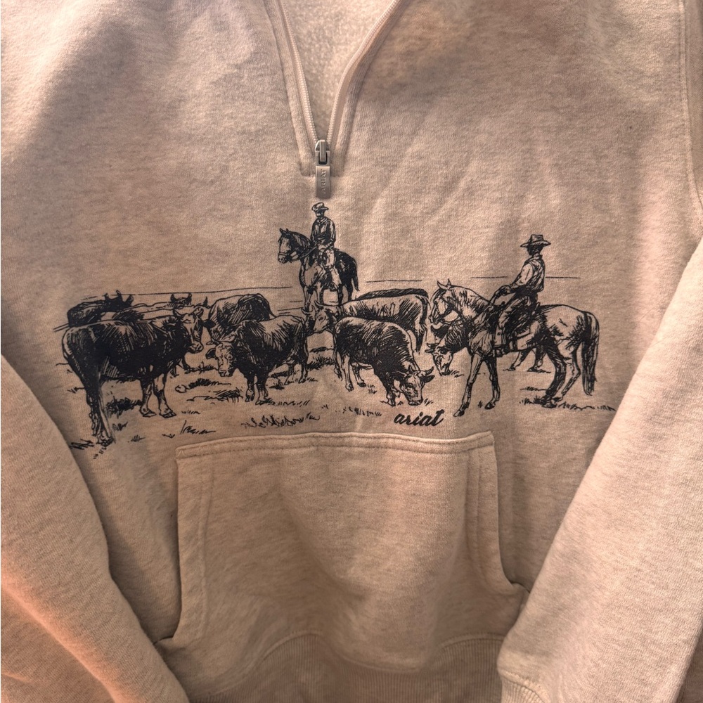 Ariat Beige Graphic Sweatshirt